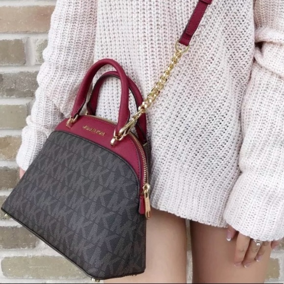 michael kors emmy small dome satchel